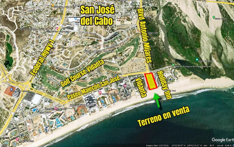 Vendo Terreno Zona Hotelera San Jose Los Cabos