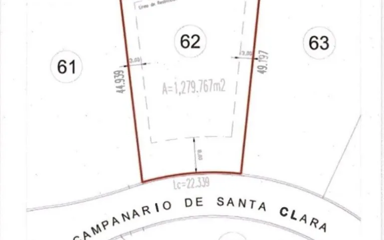 Terreno  premium en Campanario ubicado junto al campo de Golf