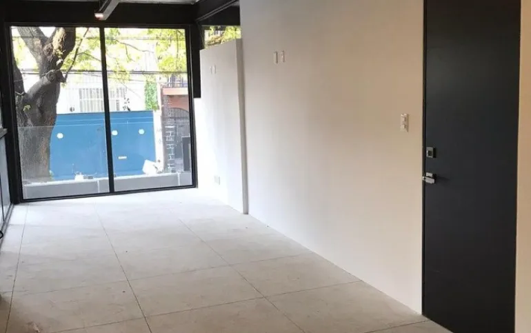 Anzures Renta de Depto pequeño tipo industrial, acabados cemento y acero, 1 habi