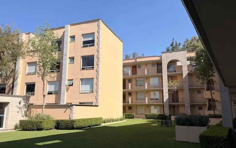 Espectacular Departamento con Gran Terraza Privada a 5 Min de Santa Fe