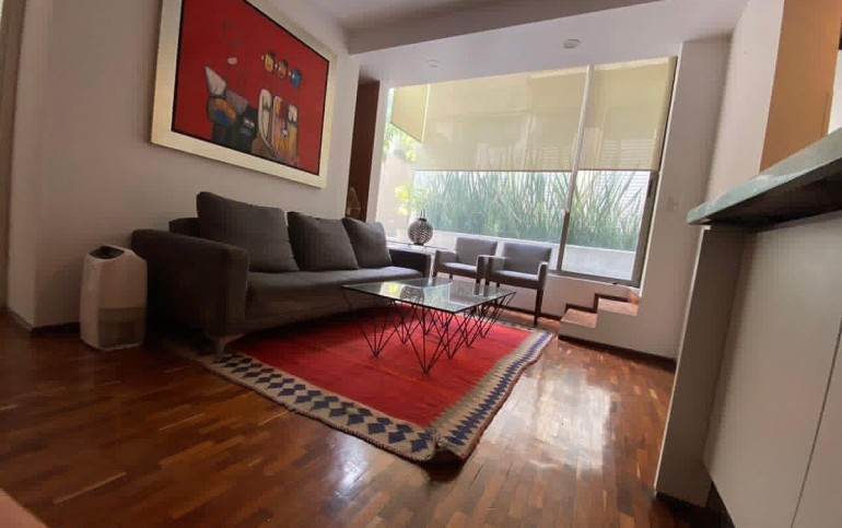 Exclusivo departamento en planta baja con patio privado – San Miguel Chapultepec