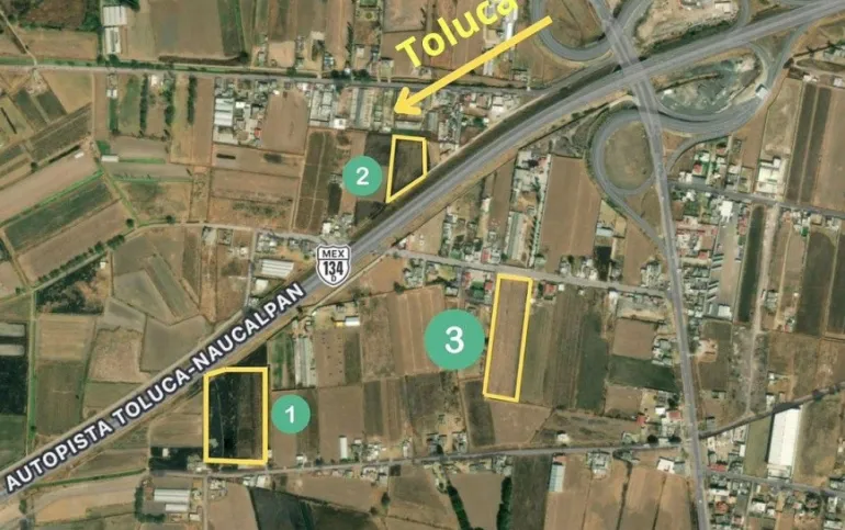TERRENO EN VENTA TRÉBOL AUTOPISTA TOLUCA-NAUCALPAN