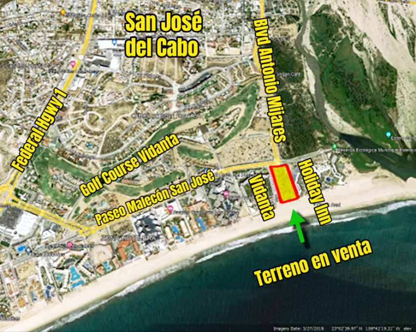 Vendo Terreno Zona Hotelera San Jose Los Cabos